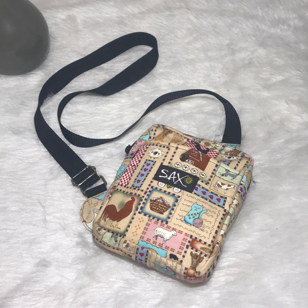 SAX country theme crossbody bag